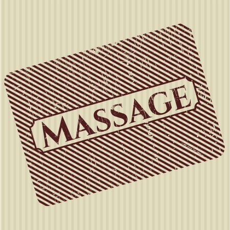 Massage rubber seal