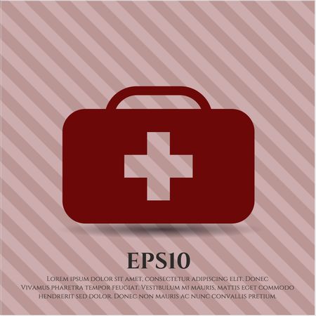 Medical briefcase icon