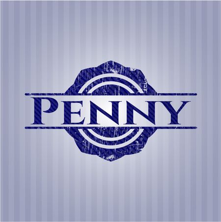 Penny with jean texture
