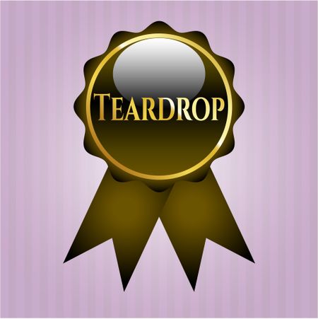 Teardrop shiny badge