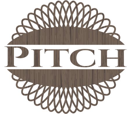 Pitch realistic wooden emblem