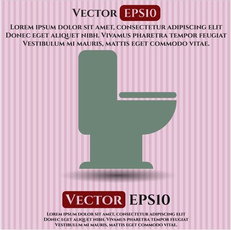 WC Toilet icon or symbol