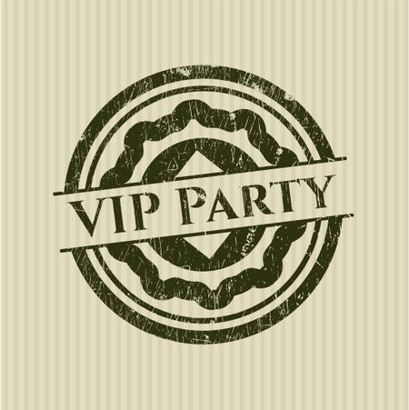 VIP Party with rubber seal texture