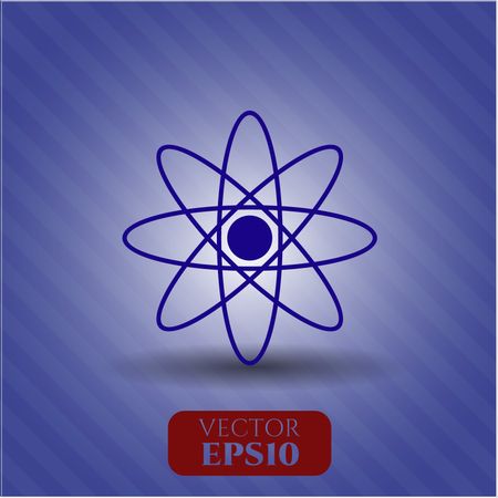 atom icon vector symbol flat eps jpg app web concept website