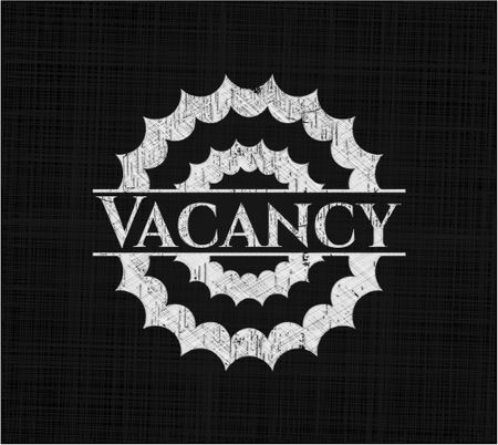 Vacancy with chalkboard texture