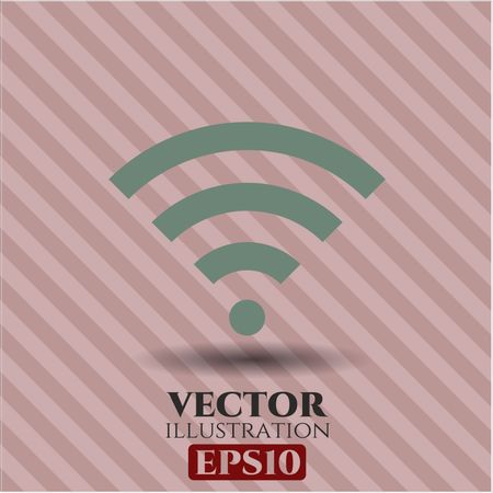 wifi signal icon vector symbol flat eps jpg app web