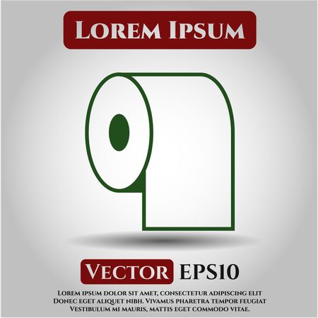 toilet paper icon vector symbol flat eps jpg app web