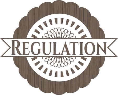 Regulation wood emblem. Retro