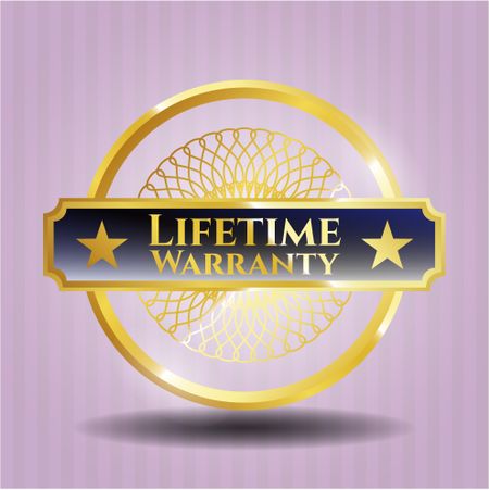 Life Time Warranty golden badge
