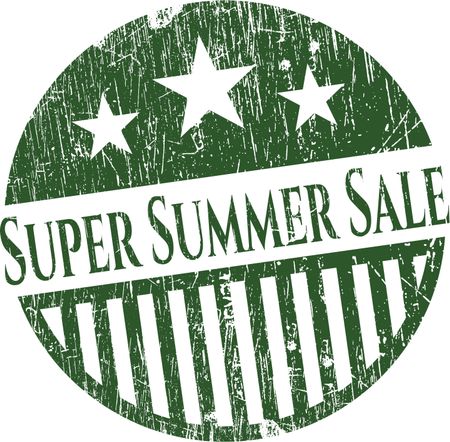 Super Summer Sale rubber grunge texture stamp