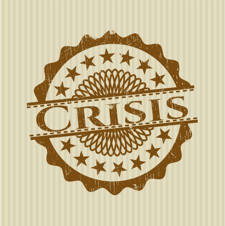 Crisis rubber grunge texture seal