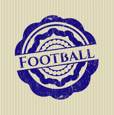 Football rubber grunge texture seal