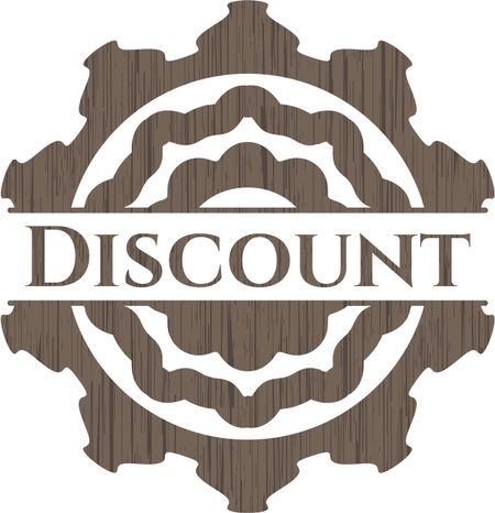 Discount vintage wooden emblem