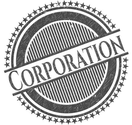 Corporation pencil strokes emblem