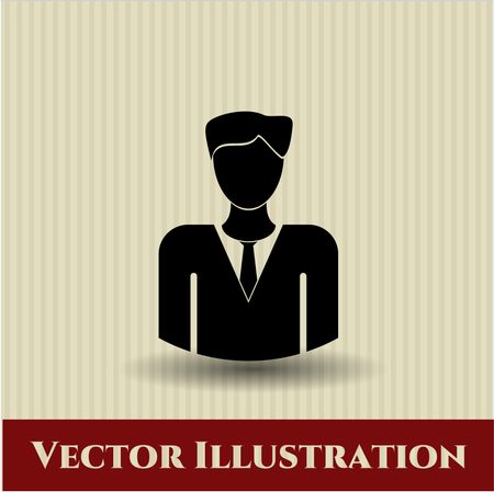 businessman icon vector symbol flat eps jpg app web