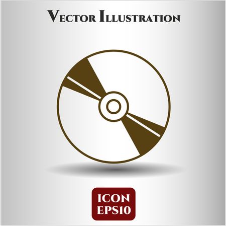 cd or dvd disc icon vector symbol flat eps jpg app