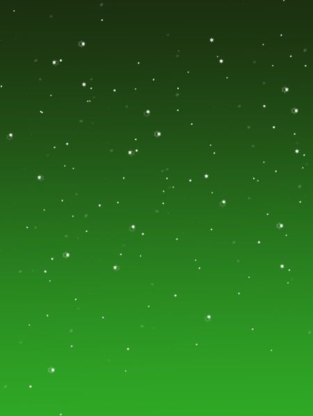 Green sky full with stars to be used as background