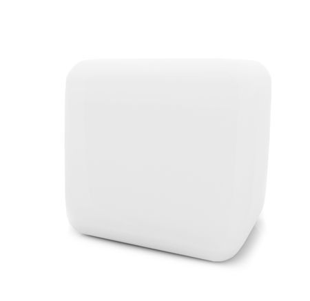 Cube in 3D isolated over a white background