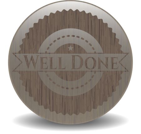 Well Done wood emblem