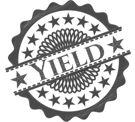 Yield with pencil strokes