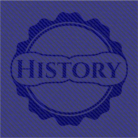 History emblem with jean high quality background