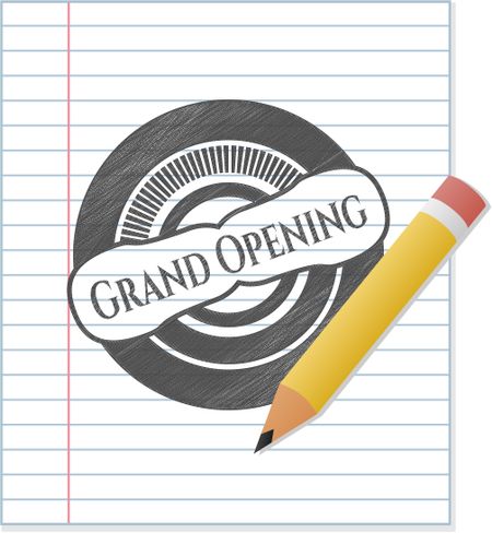 Grand Opening pencil effect