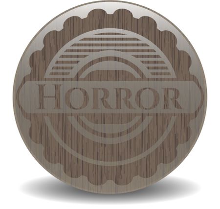 Horror wood icon or emblem