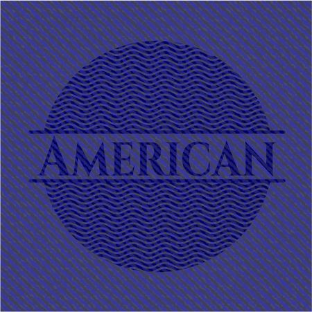 American emblem with jean high quality background