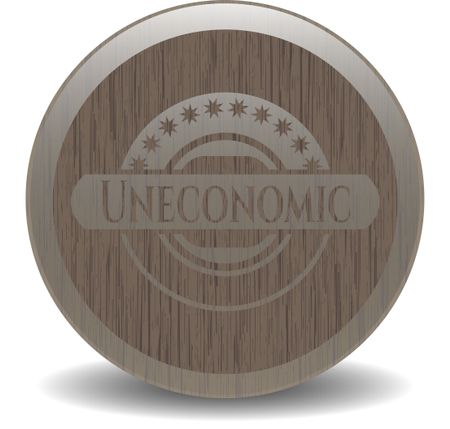 Uneconomic retro style wood emblem