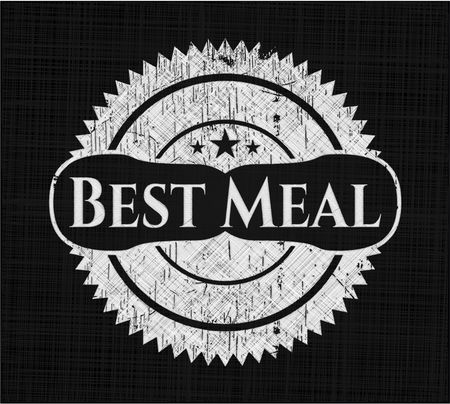 Best Meal chalk emblem written on a blackboard