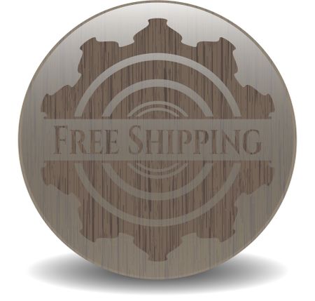 Free Shipping vintage wooden emblem