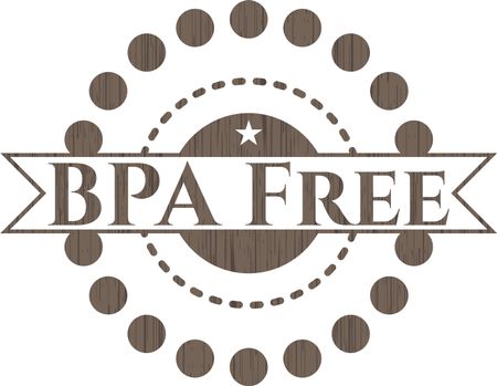 BPA Free vintage wood emblem