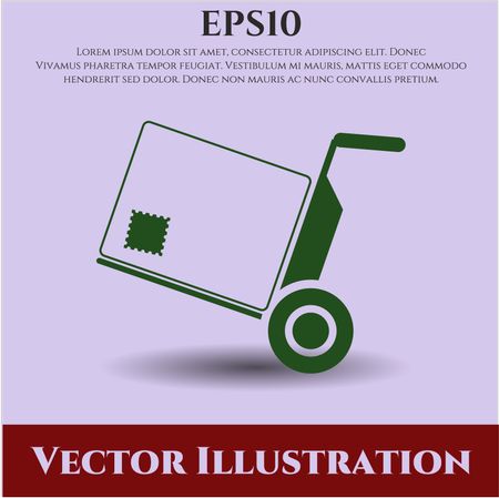 cargo icon vector symbol flat eps jpg app web concept website