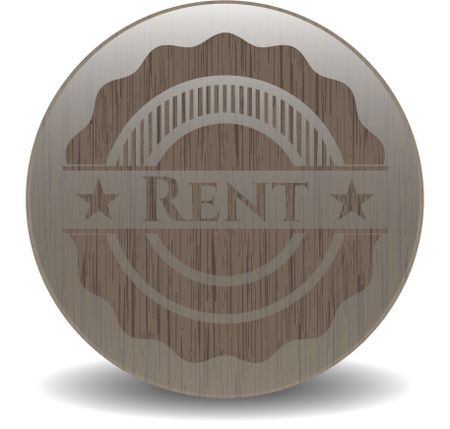 Rent vintage wood emblem