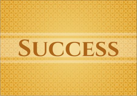 Success poster or card