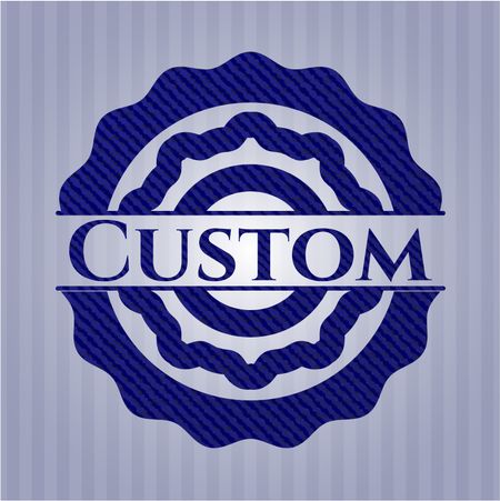 Custom emblem with jean high quality background