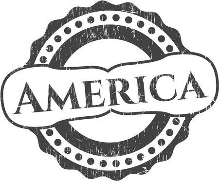 America rubber stamp