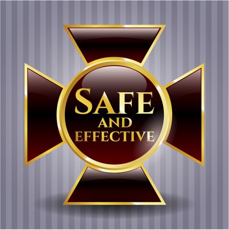 Safe and effective golden badge or emblem