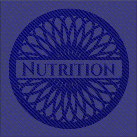 Nutrition with denim texture