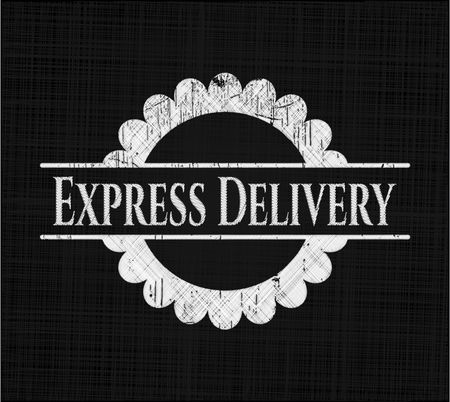 Express Delivery on chalkboard