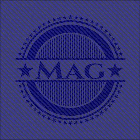 Mag emblem with jean texture