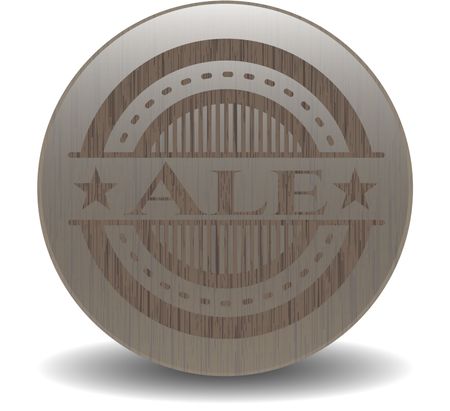 Ale vintage wood emblem