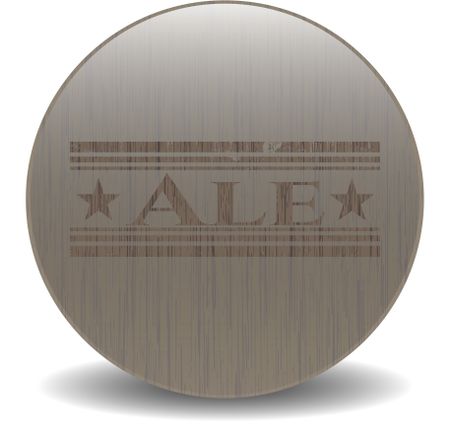 Ale wood emblem. Retro