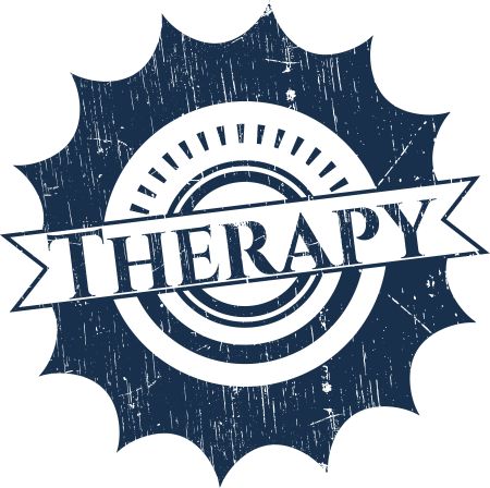 Therapy grunge stamp