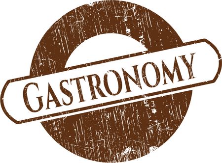 Gastronomy rubber grunge seal
