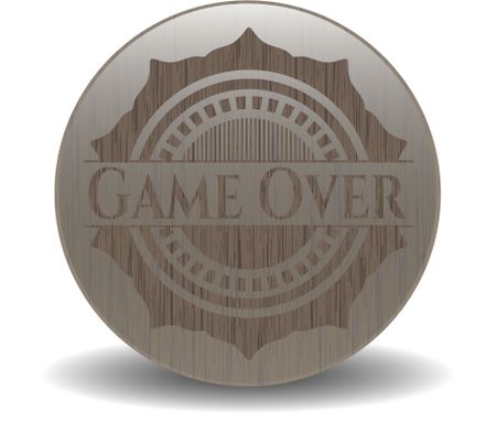 Game Over wood signboards
