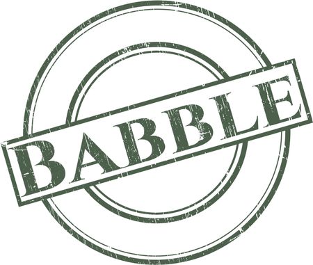 Babble rubber grunge texture stamp