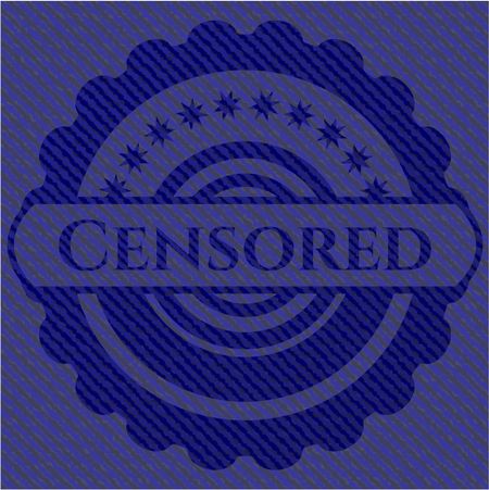 Censored jean background