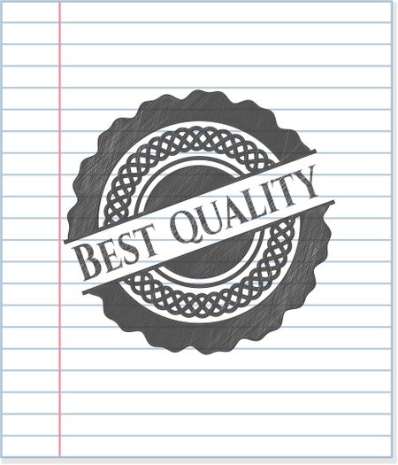 Best Quality emblem drawn in pencil