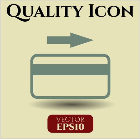 credit card icon vector symbol flat eps jpg app web